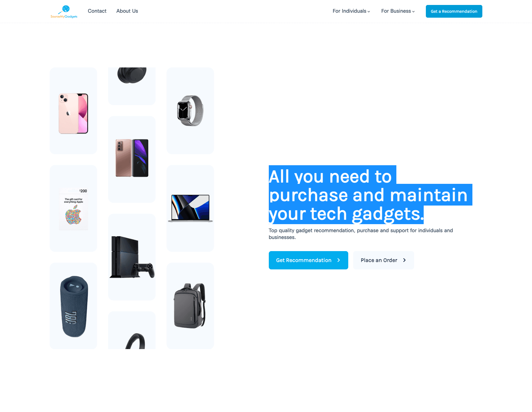 SourceMyGadgets project preview